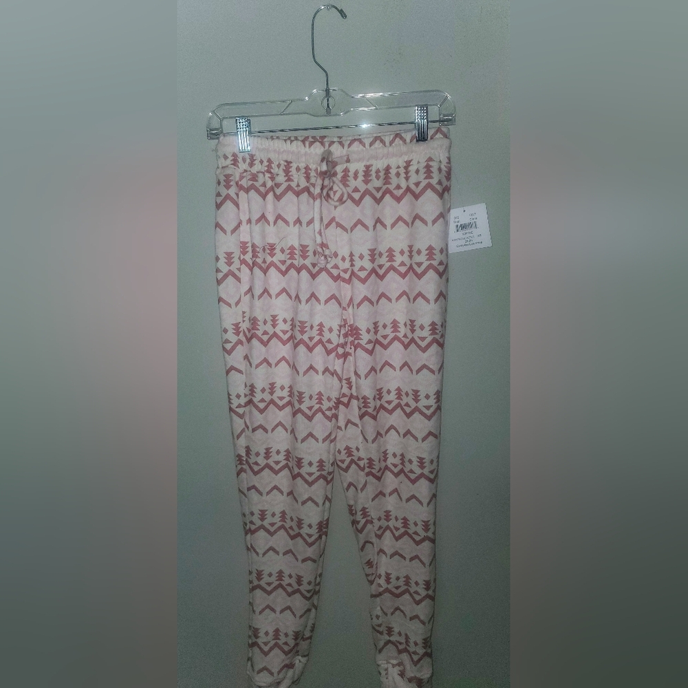 Cozy Pink Patterned Pajama Pants